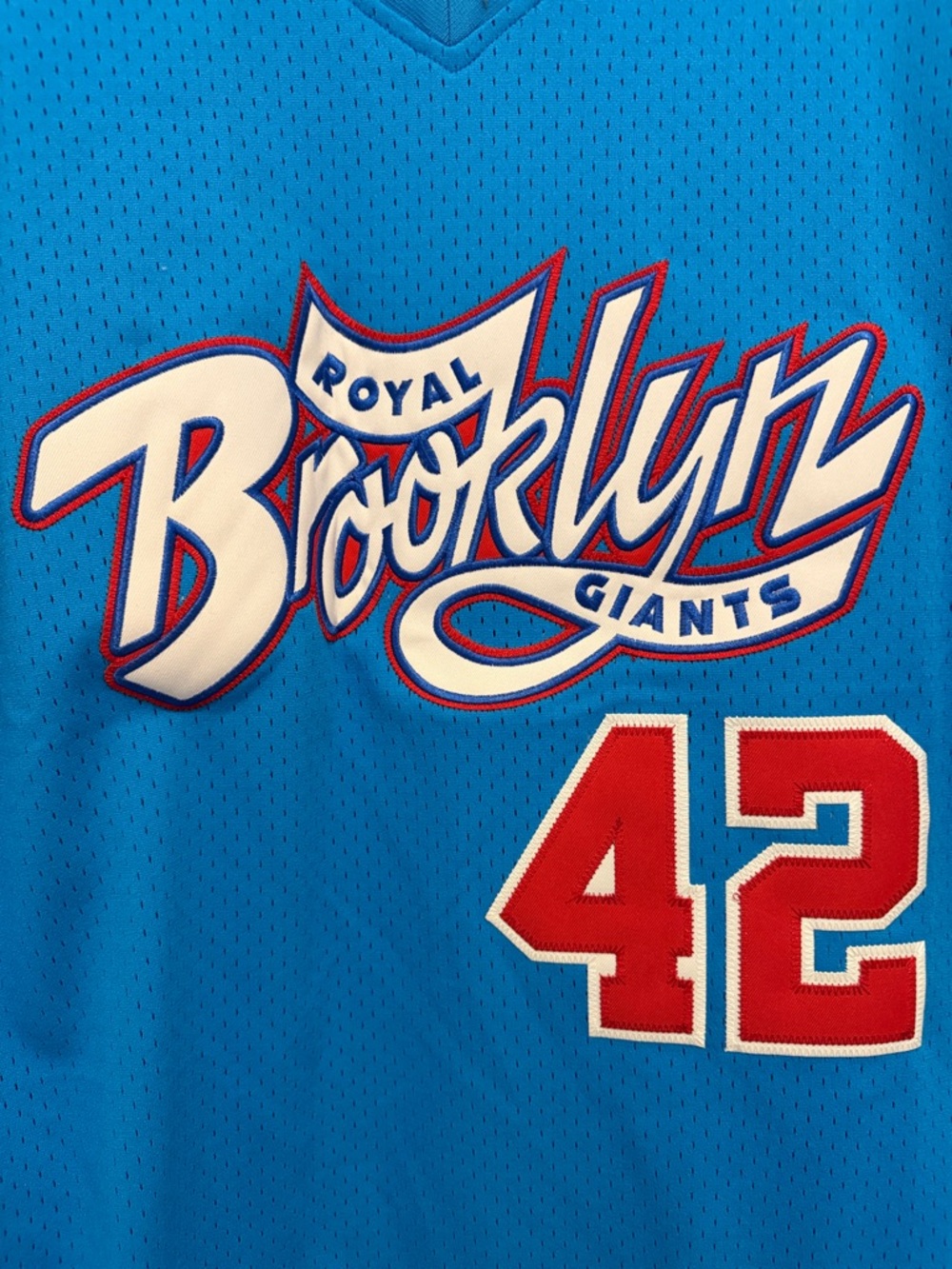 ⚾️💪🏾⚾️ Brooklyn Giants Men's Blue Baseball Jersey - Size L - Picture 4 of 10